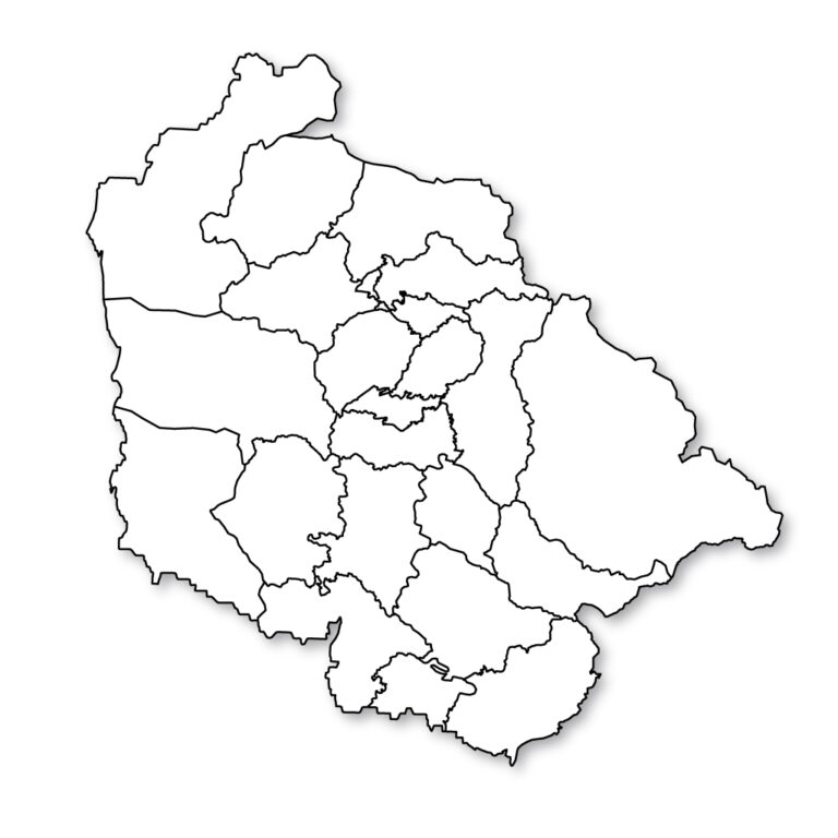 Jammu And Kashmir Outline Map Jammu And Kashmir Blank Map