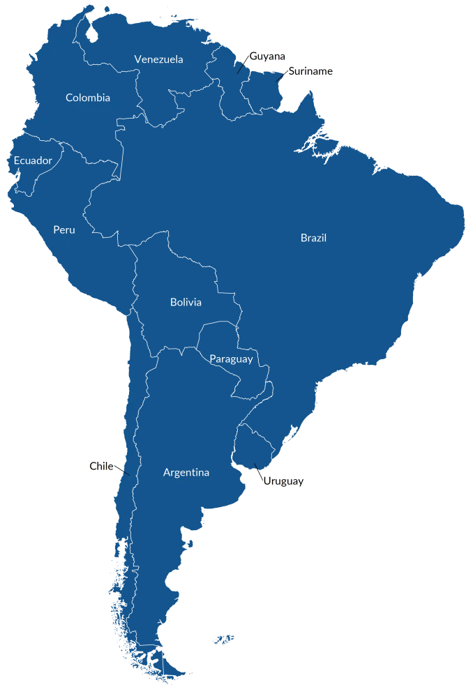 South America Physical Map South America Map South Am 6014