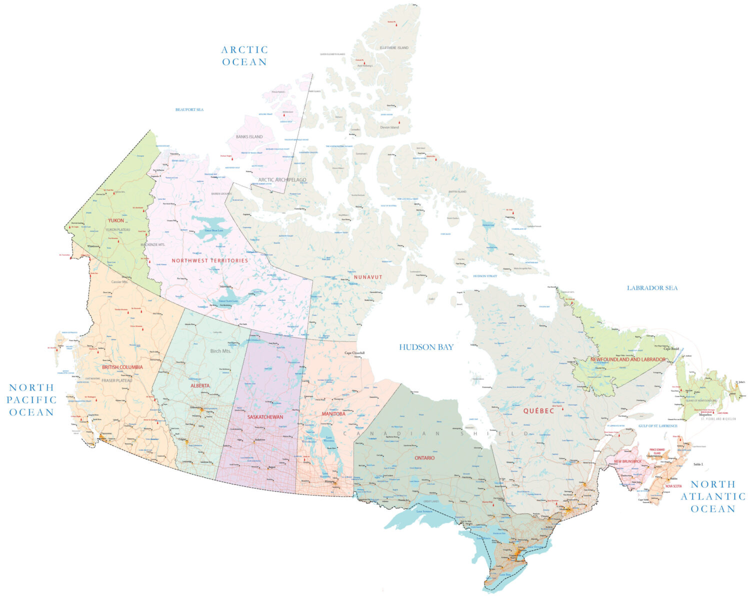 Canada Map | Flag | Provinces | Facts | Travel Places