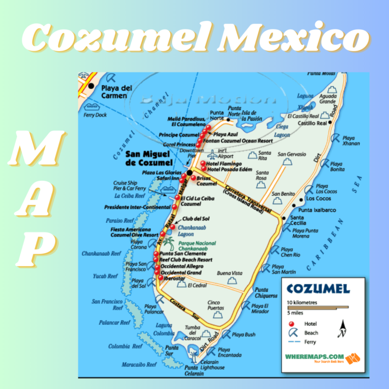 Cozumel Mexico Map