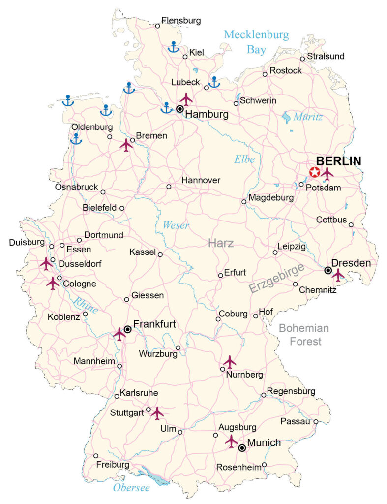 Germany Map 787x1024 