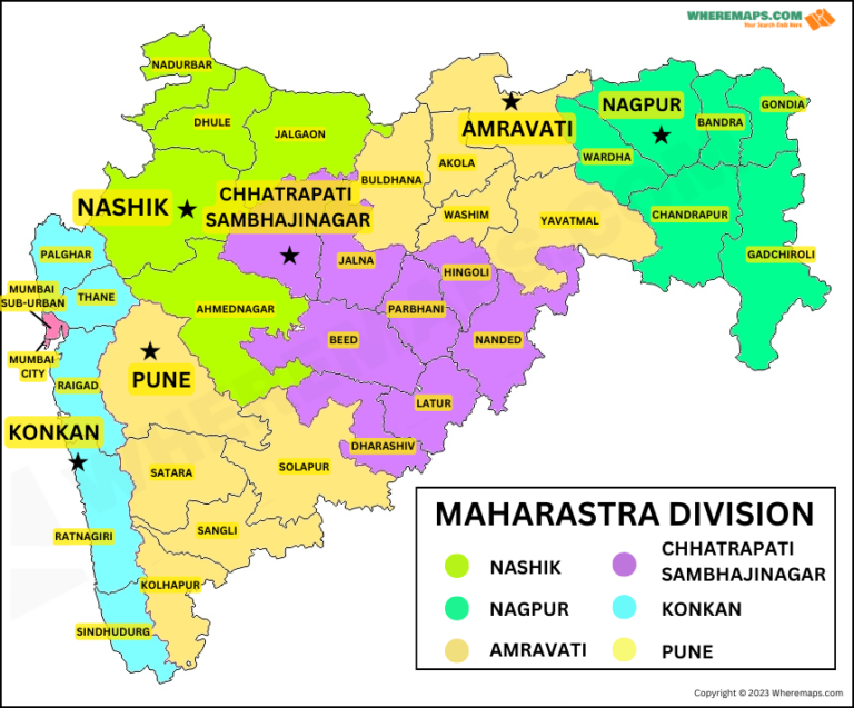 Maharashtra Division Map