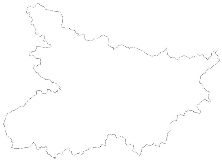 Bihar Blank Map | Bihar Outline Map