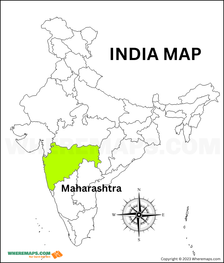 Maharashtra in India Map