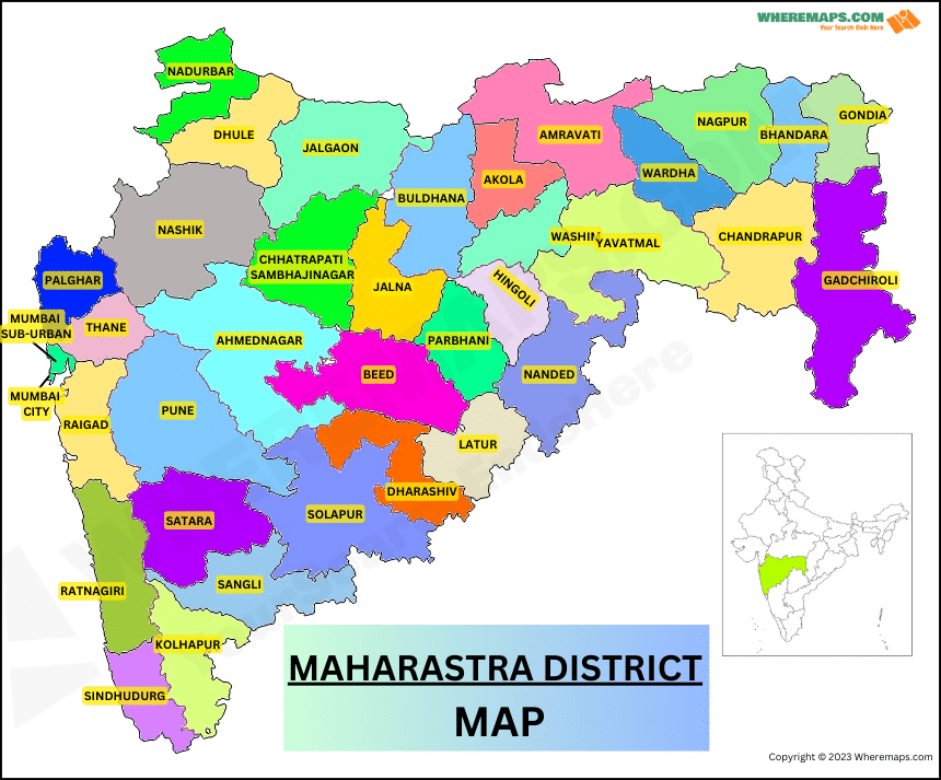 Maharastra District Map 