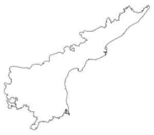 Andhra Pradesh Outline Map | outline map of andhra pradesh