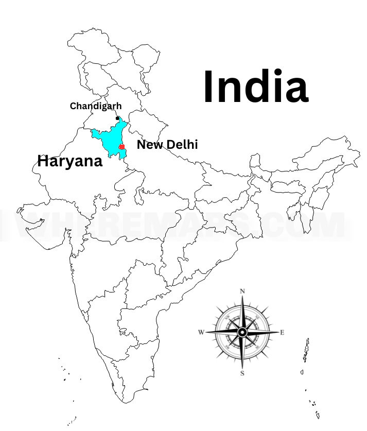 haryana location map
