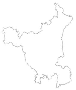 Haryana Outline Map | Haryana Blank Map