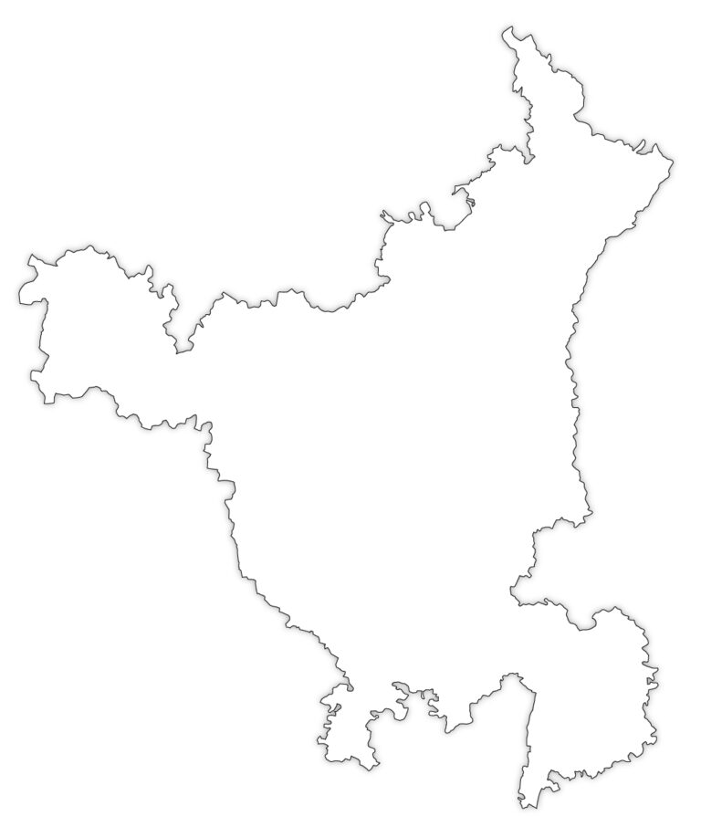 Haryana Outline Map