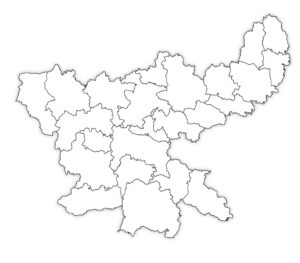 Jharkhand Outline Map | Jharkhand Blank Map