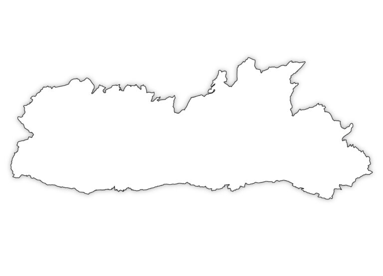 Meghalaya Outline Map