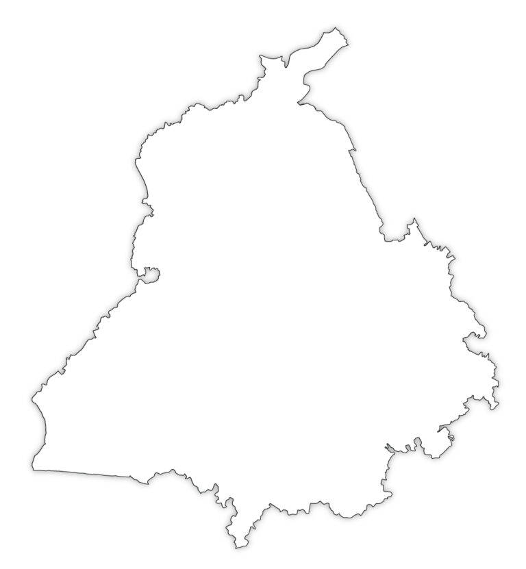 Punjab Outline Map