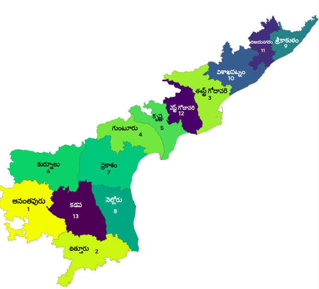 Andhra Pradesh Map In Telugu Ap Map In Telugu