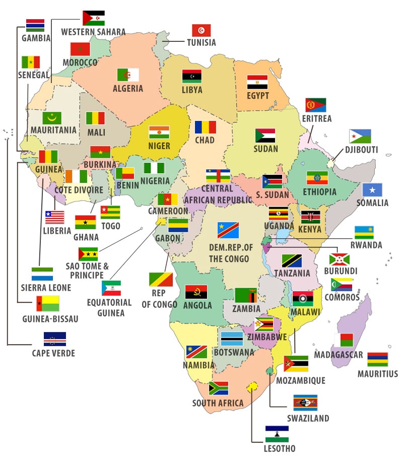 African Countries Flags