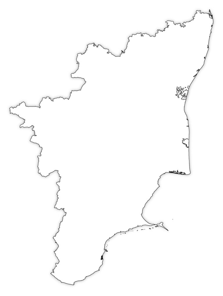 Tamil Nadu Outline Map