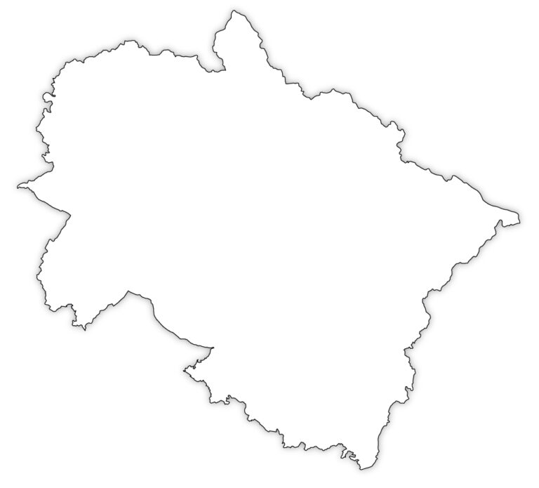 Uttarakhand Outline Map